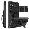 Чехол Military Armor для Samsung Galaxy S24 S23 FE S22 Ultra S21 S20 Note 20 Ultra с креплением на ремень, кобурой и подставкой, с полным защитным покрытием