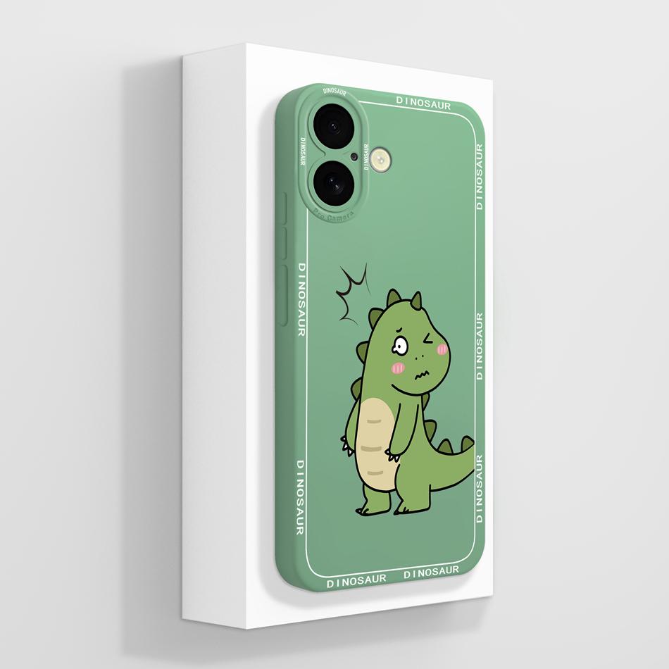 Cute Panda Case For iPhone 16 /16Plus/16Pro/16ProMax iPhone16+ Back Cover Sof Liquid Silicone Full Protection Bumper Funda Coque