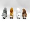 1Pcs Mini Plush Simulation Squirrel Ornament, Artificial Squirrel Figurine Fake Animal for Christmas Table Decoration