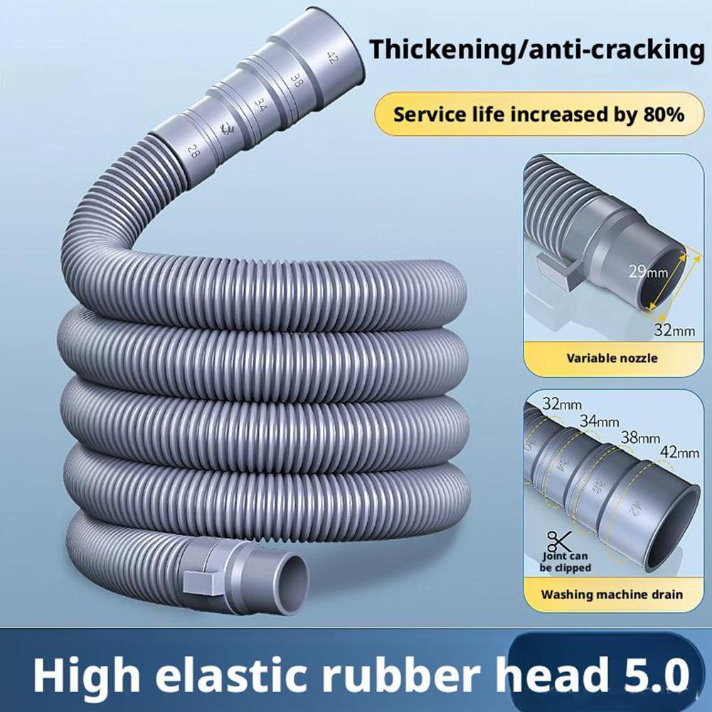 3/5/ 8m Caravan Sewer Pipe Kit Leakproof RV Hose RV Accessories Adjustable RV Drain Pipe Foldable RV Trailer Sewer Hose