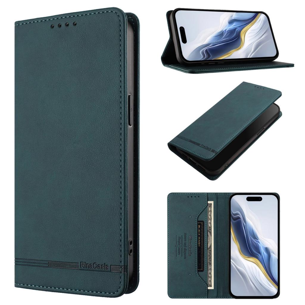 Magnetic Leather Case For iPhone 17 16 15 14 13 12 11 17 Pro Max Air 16 15 Plus 16e SE2 SE3 Flip Wallet Card Slots Cover Funda