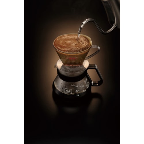 Melitta Coffee Dripper with Measuring Spoon and Graduated Measuring Spoon, 2-4 Cup Capacity, Brown, Aroma Filter Series, AF-M1 X 2