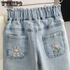 Girls' Jeans Children's Korean Straight Leg Pants Baby Autumn Outfit Outer Pants