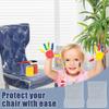 2/6Pcs Transparent Plastic Chair Cover Waterproof Dustproof Dining Room Chair Cover Thicken Scratch Resistant Seat Protector
