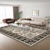 Persian Carpet for Living Room Geometric Retro Large Area Decoration Rug Bedroom Lounge Washable Non-slip Floor Mat Easy Clean