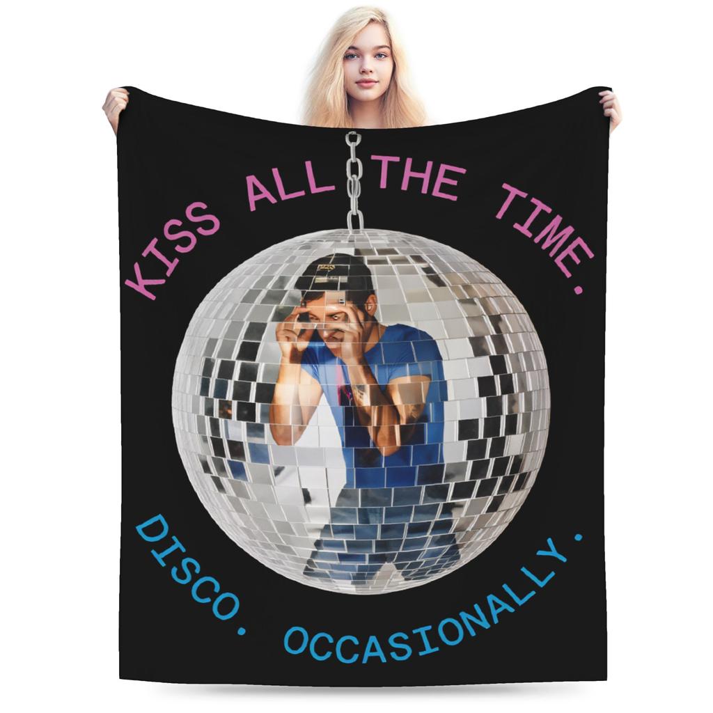 Harrys Styles Kiss All The Time Blankets Winter Super Soft Throw Blanket For Boy Girl Home Decor Flannel Bedspread Bed Cover
