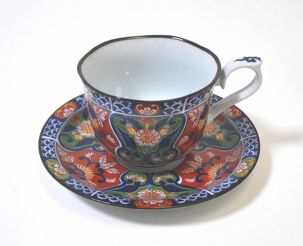 Nishikai Ceramics Presentation Old Imari Coffee Bowls and Dishes Set 31802