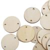 100pcs With Hole Wooden Pendants Round Wooden Circles Wood Handmade DIY Wood Chips  Craft Decoration
