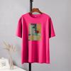 Shellsuning Fashion Aesthetics Printed T-shirts 2023 Summer Oversized O-neck Short Sleeve Basic Tees Simple Girl Top Female Cotton Soft Harajuku Tops