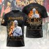 Новая 2026 Рок-группа Megadeth 3D-печать Мужская и женская футболка Модная с коротким рукавом Панк Хип-Хоп Уличная Харадзюку Топ