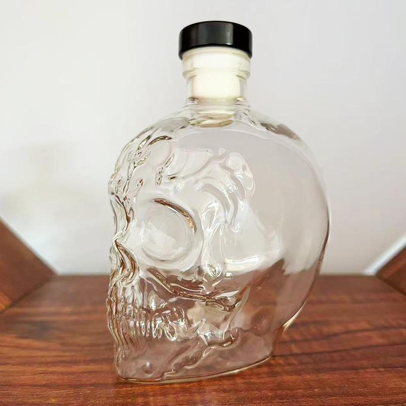 Skull Whiskey Decanter - Unique Glass Bottle Design