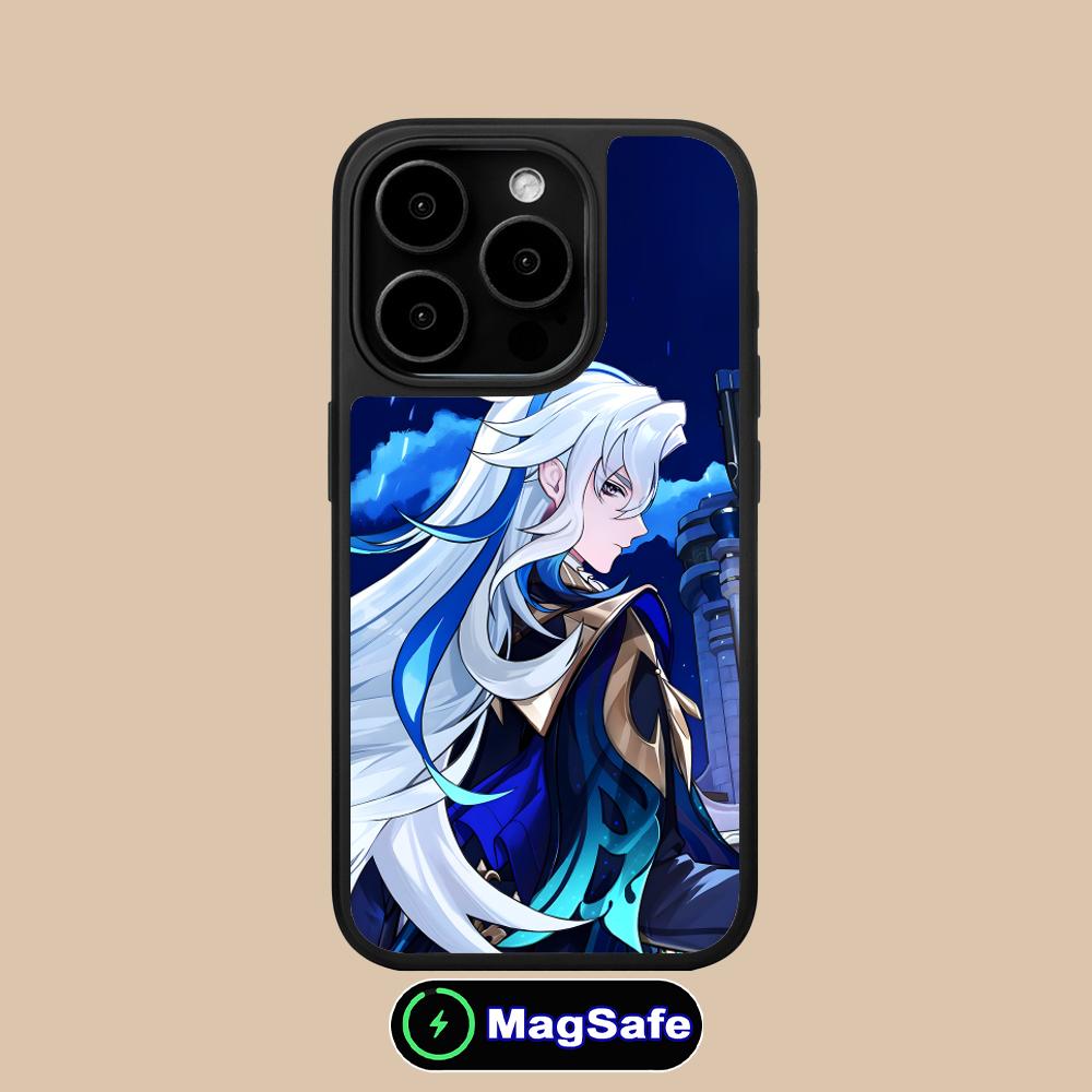 Game GI Neuvillette Matte Surface Magsafe Mobile Phone Case for iPhone 17 16 15 14 13 12 11 Air Pro Max Plus Colorful Cover
