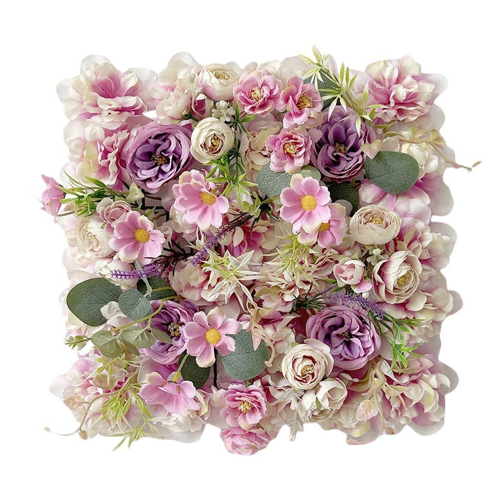 Background Wall Artificial Rose Flower Wall Multicolor Hydrangea Flower Panel  Gift