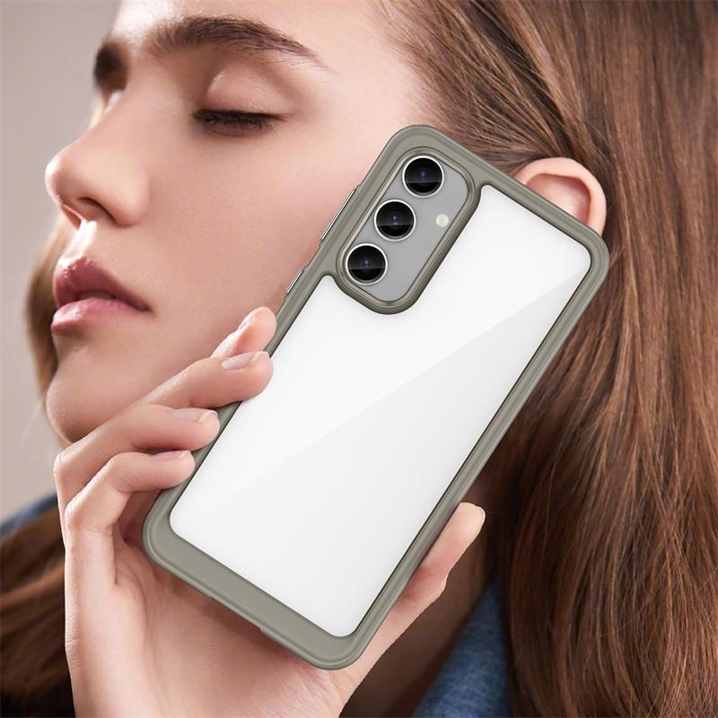 Чехол для Samsung Galaxy S23 FE Прозрачный Роскошный Силиконовый Чехол Samsung S23 FE Чехол-Бампер Силиконовый TPU Защита Чехол S23 FE