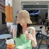 Elegant Women's Spring Summer Woven Sun Hat Foldable Breathable Beach Straw Hat