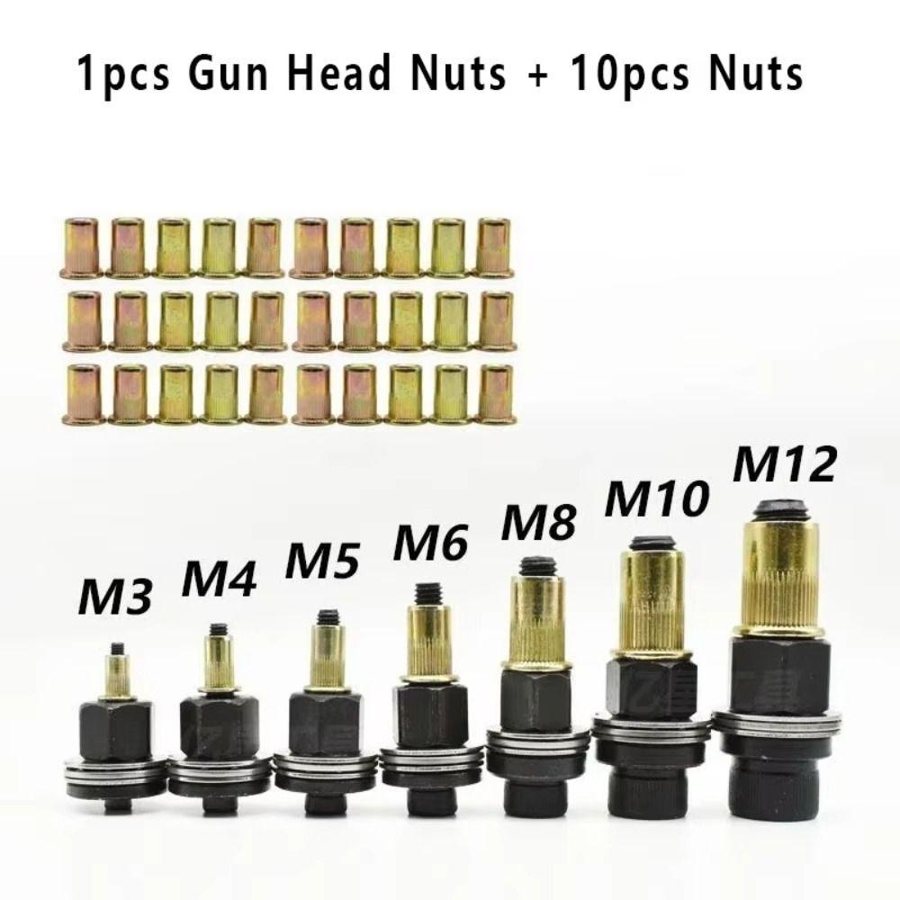 Инструмент для установки заклепочных гаек с ручным приводом Стальные гайки Ручной инструмент для заклепочных гаек Механическая сборка