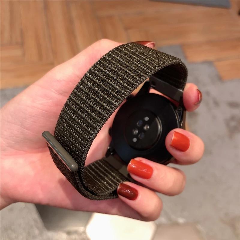 Ремешок для часов для GarminActive 6 5 Vivoactive 6 5 4 3 Смарт-часы Тканый нейлоновый ремешок Наручный браслет Аксессуары