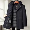 One Dress and Three Clothes In Autumn and Winter, Duck Down To Keep Warm, Business Thickened and Detachable Down Middle-aged Coat