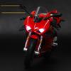1/12 масштаб Panigale V4S, гоночная модель мотоцикла из сплава для беговых лыж, имитация игрушки, уличная модель мотоцикла, коллекция, подарок для детей