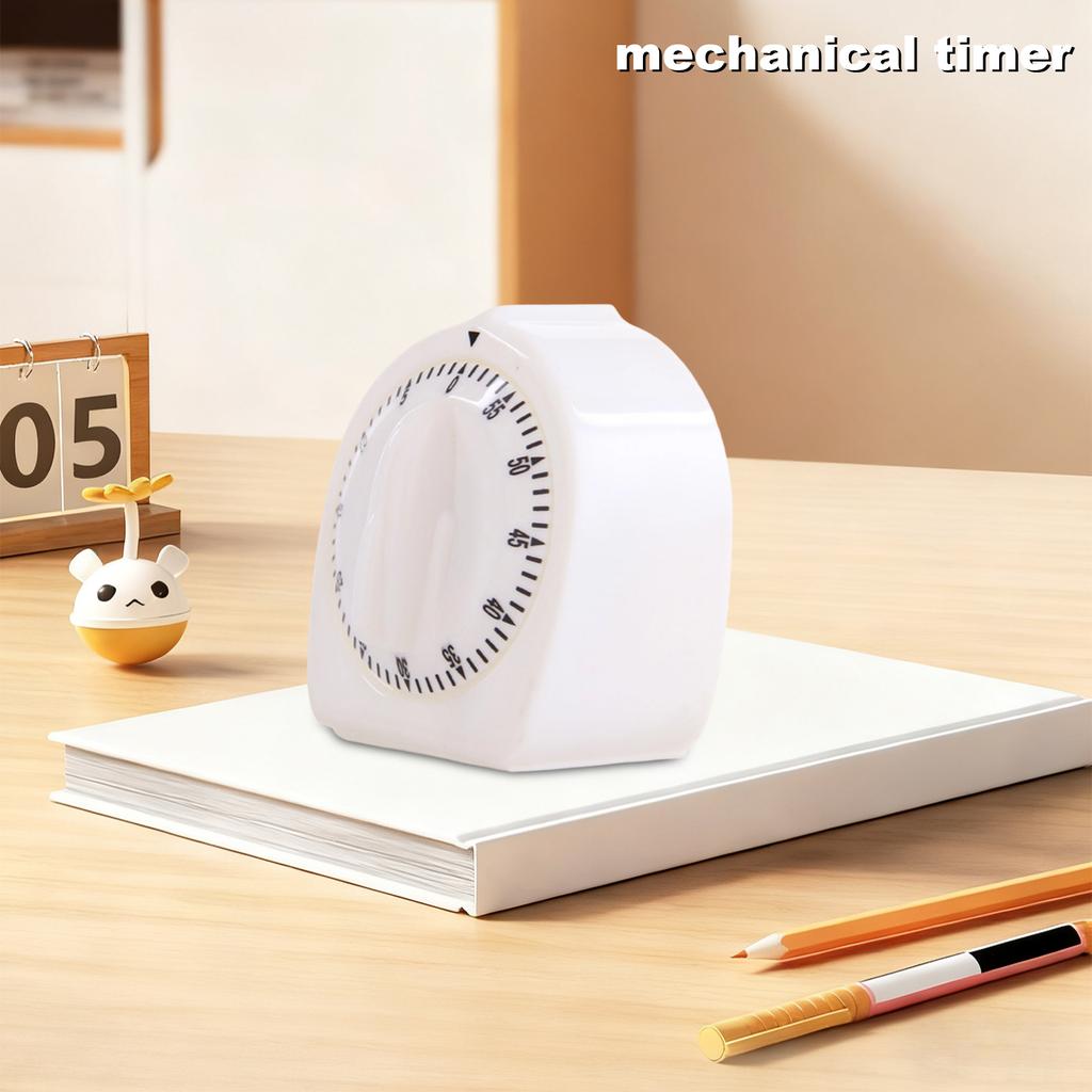 60-minute Mechanical Timer Countdown Kitchen Reminder Student Problem-solving Time Manager Alarm Clock