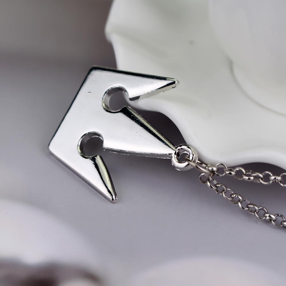 Fashion Kingdom Hearts Cosplay Crown Necklace Cartoon Movie Sora Pendants Darts Chain Men's Accessories Gifts