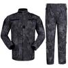 Camouflage Clothes Top and Bottom Set BDU Honeycomb Camouflage Jacket Pants Military Survival Game Combat Clothes Typhon [GUN FREAK] (XL, Black)