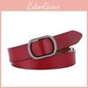 Womens Leather Waist Belt With Alloy Buckle For Casual And Street Fashion