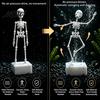 Non-Toxic Aquarium Accessory Dancing Skeleton Bubbler Ornament, Air?Powered Moving Fish Tank Safe PLA Reptile Habitat Decor, Underwater Funny