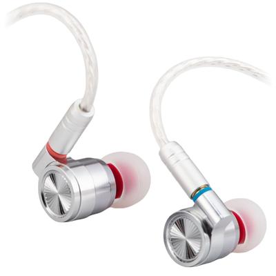 Наушники TINHIFI T4 с 10-мм динамическим драйвером из углеродных нанотрубок и съемным кабелем MMCX (УНТ) Посеребренные Hi-Fi внутриканальные