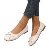 Fashion 2025 High Quality Hot Sale Women's Flats Outdoor Bow Tie Slip On Soft Bottom Sewing Flats Plus Size Casual Daily Walking Shoes