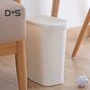 Slim Garbage Can Large Capacity High Durability Easy To Clean Bathroom Garbage Container Decorative Trash Bin