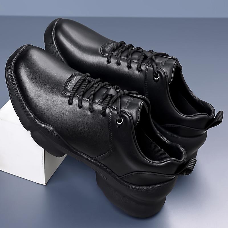 Fashion Versatile Leather Mens Sneakers New Trend Casual Shoes Non-Slip Leisure Male Trainers Leisure Walk Sports Footwear Outdoor Shoes