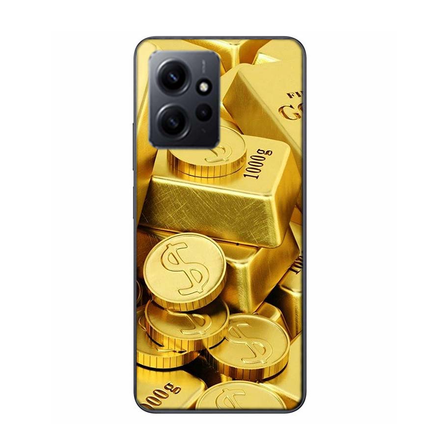 Gold Bar Wealth and Finance Phone Case For Redmi Note 14 15 Pro 5G 13 12 Pro Plus 11 11T 11E 11S 10 Pro 10S 9 9S Cover Cell Clea