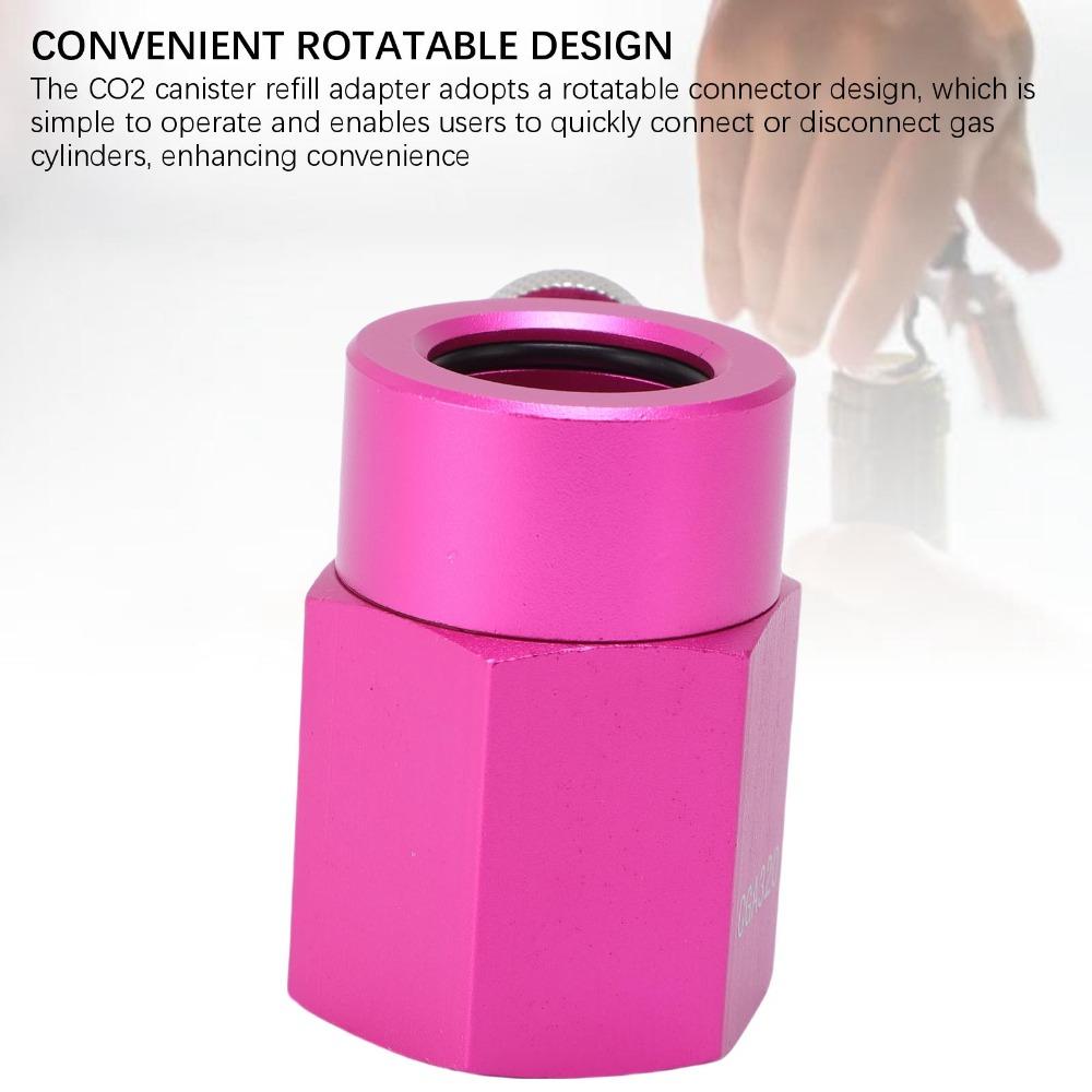 Pink Quick Connect Adapter CGA320 Soda Maker Adapter Universal CO2 Refill Adapter Home Beverage