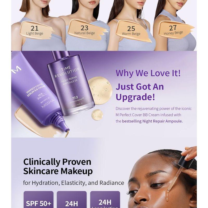 MISSHA Сыворотка B.B. Cream Perfect Cover - 4 Цвета