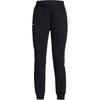 Ua Armoursport High-Rise Woven Pants Solid Color Mid-Rise Tapered Knit Sports Pants Women Pants Black 1382727-001