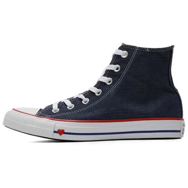 Converse All Star Hi 'Indigo' (Unisex) Indigo / Enamel Red / Blue Canvas Shoes 163303C