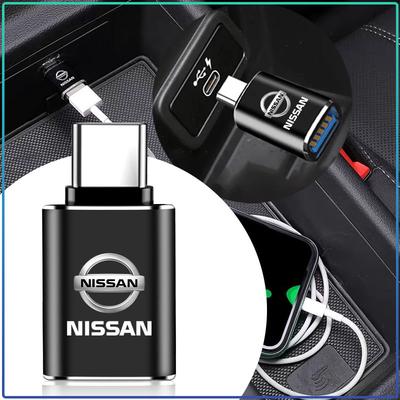 USB 3.0 на Type C Адаптер Мини-конвертер Зарядный кабель для телефона Зарядное устройство Для Nissan Nismo Tiida Sylphy Teana X Trail T30 T32 Almera Qashqai J10 J11 GTR
