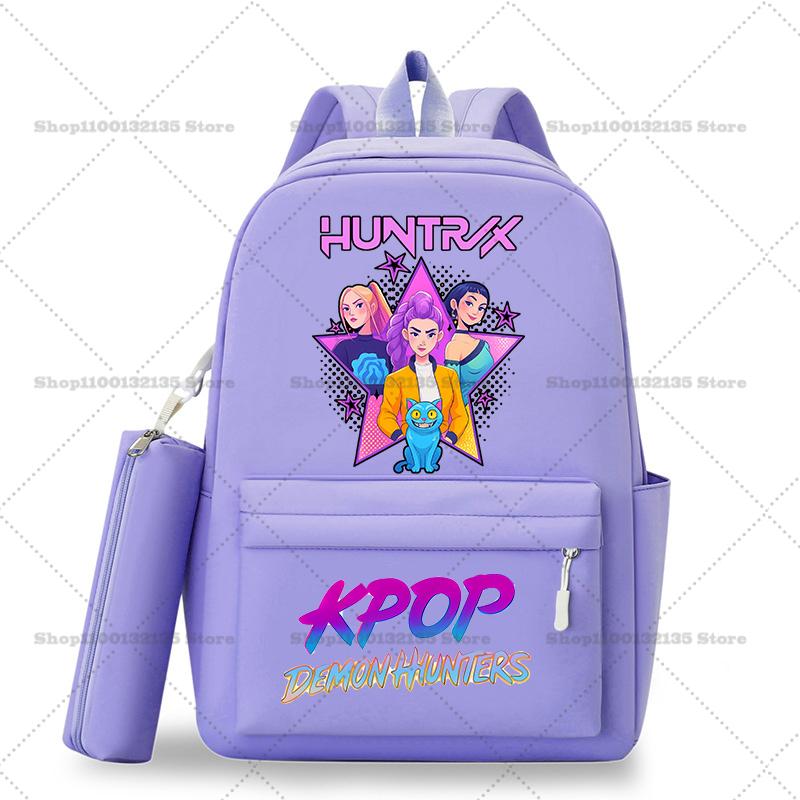Школьный рюкзак Kpop Охотники на демонов Студенческий Подросток Рюкзак Девочка Повседневный Кавайный Школьная сумка Дорожный рюкзак Mochila Подарок для STEM DIY Набор для сборки 3D