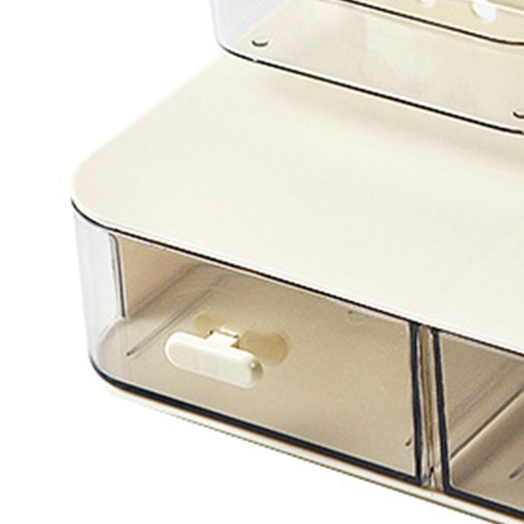 Pegboard Desktop Simple Multifunctional Plastic Storage Rack with Drawers for Stationery Headbands