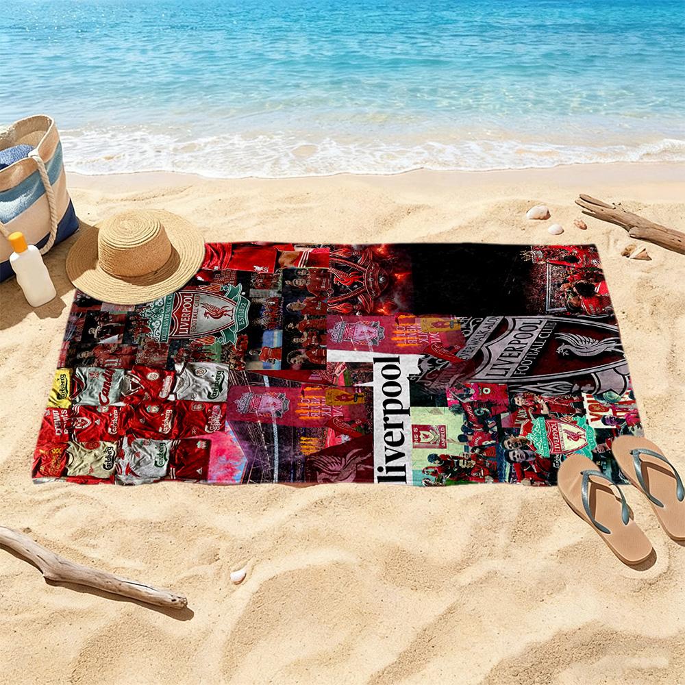 Liverpool Football Club Beach Towel Super Soft Microfiber Quickdry Fabric Comfortable Lightweight