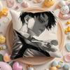 Наволочка для подушки L-Levi Anime A-Ackerman для дома и автомобиля, многоцелевая, двусторонняя, мягкая и прочная для повседневного использования