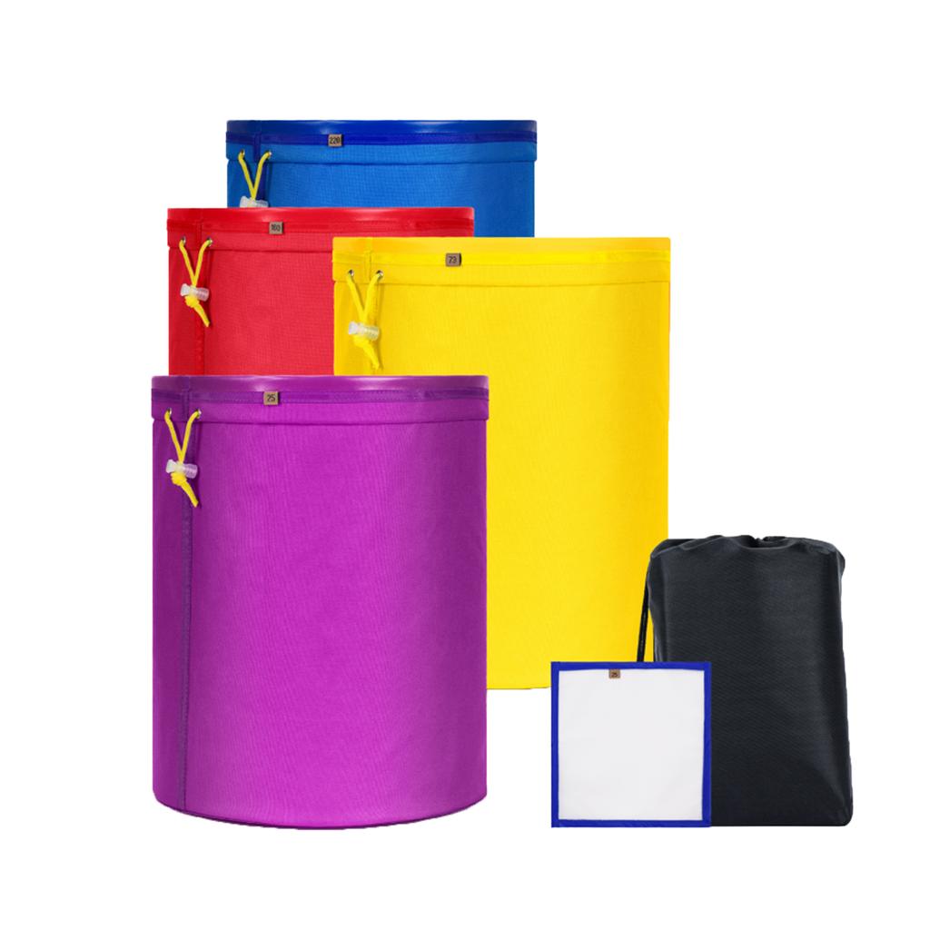 4 шт./компл. 1 галлон Сетчатый мешок Мешок для пузырей Набор из 4 шт. Мешки Мешки со шнурком Экстракционные мешки с прессовочным экраном и сумкой для переноски