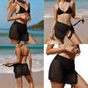 Women Bikinis Coverups Summer Lacing Up Beach Dress Hollow Out Crochet Sexy Knit Skirt Beachwear Cover Swimwear Cover
