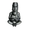 jijijing 3D Printed Reading Moai Figurine Ornament, Cross-Legged Sitting Statue Desktop Decoration, Creative Sculpture, Unique Gift for Students