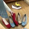 Spring Round Toe Women Ballet Flats Shallow Slip On Ladies Casual Shoes Soft Sole Dress Shoes