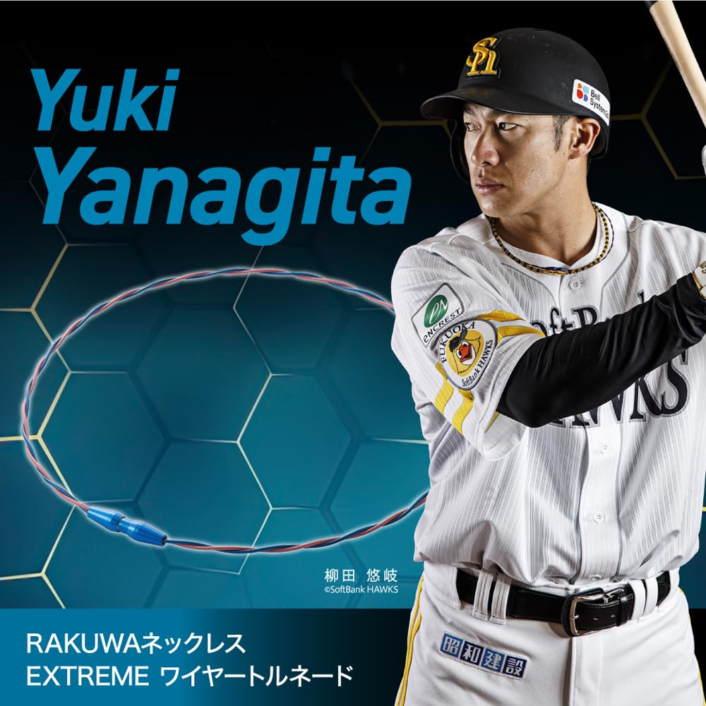 Favorite Phiten RAKUWA Necklace EXTREME Extreme Wire Tornado 50cm [Yuki Yanagita's Product] Navy/Pink