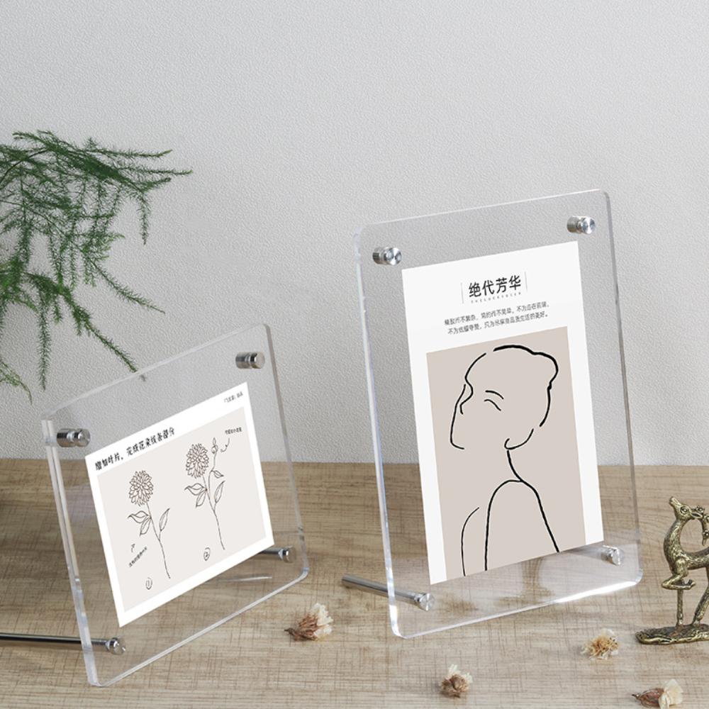 Акриловая фоторамка с подставкой для карточек, горячая фоторамка для дома