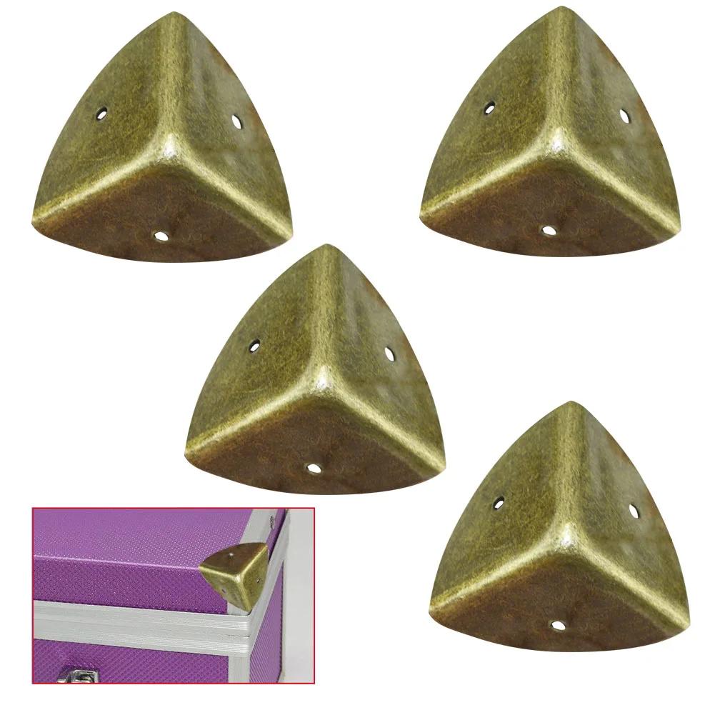 4 шт. Металлический уголок, протектор, угловая распорка, винтажная шкатулка для драгоценностей, декоративные защитные уголки, защитный уголок для деревянного ящика