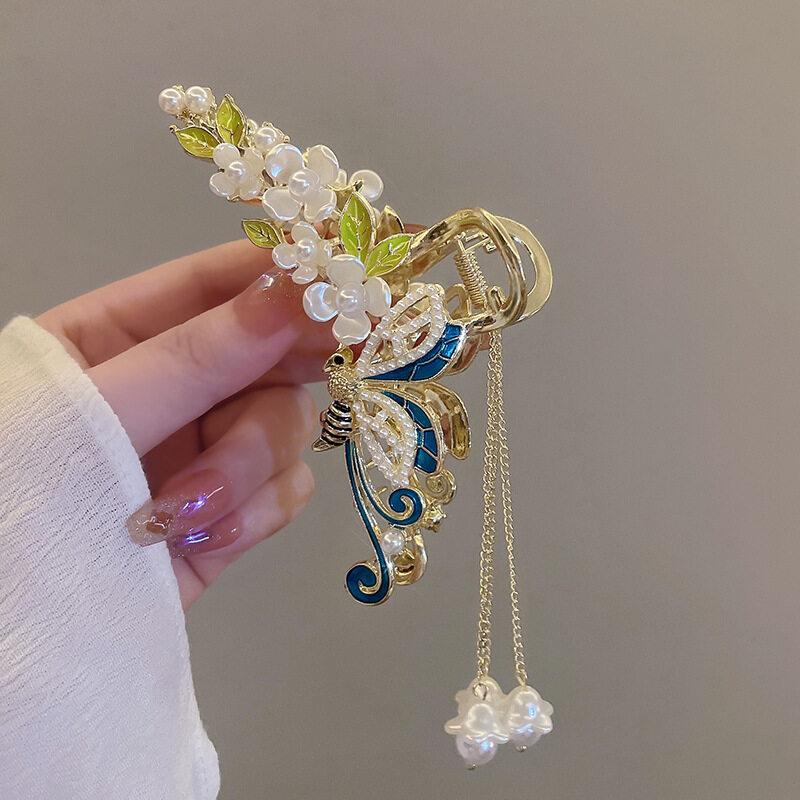 Модная заколка для волос «Ландыш», заколка для волос, женский головной убор ручной работы для девочек, заколка для волос, заколка в виде акулы, аксессуары для волос